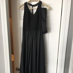Vera Wang black bridesmaid dress